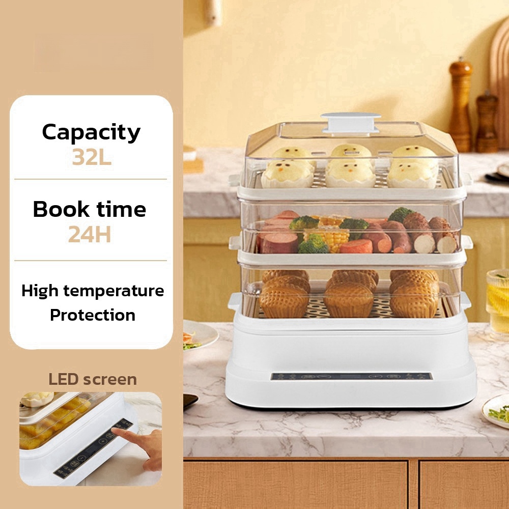 32L Smart Electric Steamer - 3 - Kitchen Appliances Electric review and price
