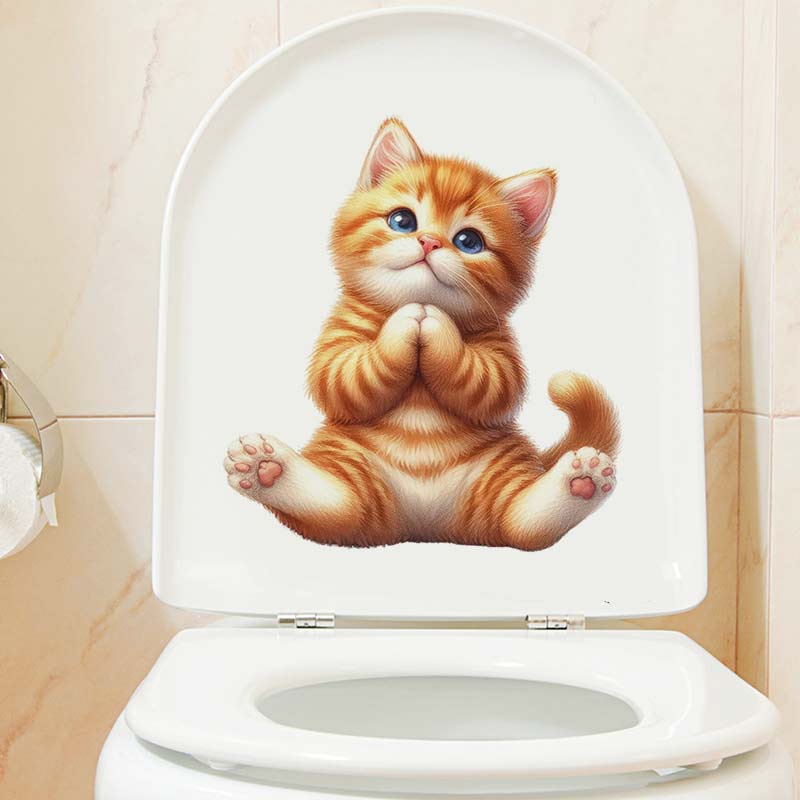 Yoga Cat  Wall Sticker Removab - Kitchen Appliances Design review and price