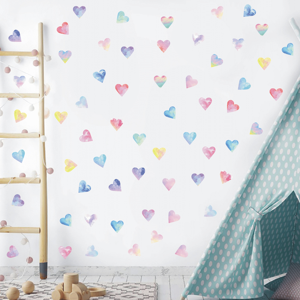 Colorful Hearts Couple Wall St - Kitchen Appliances Design review and price